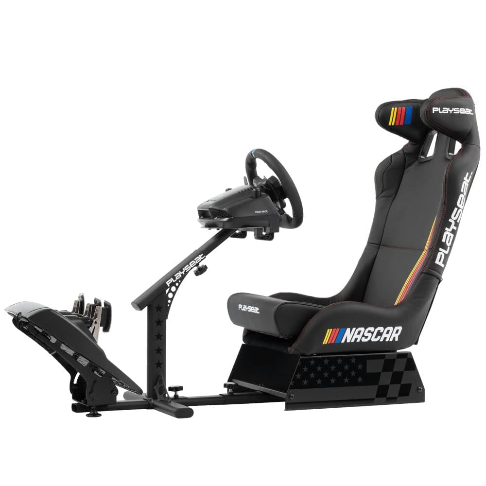 Playseat Evolution Pro Sim Racing Cockpit Supports PC & Console Nascar Edition Black