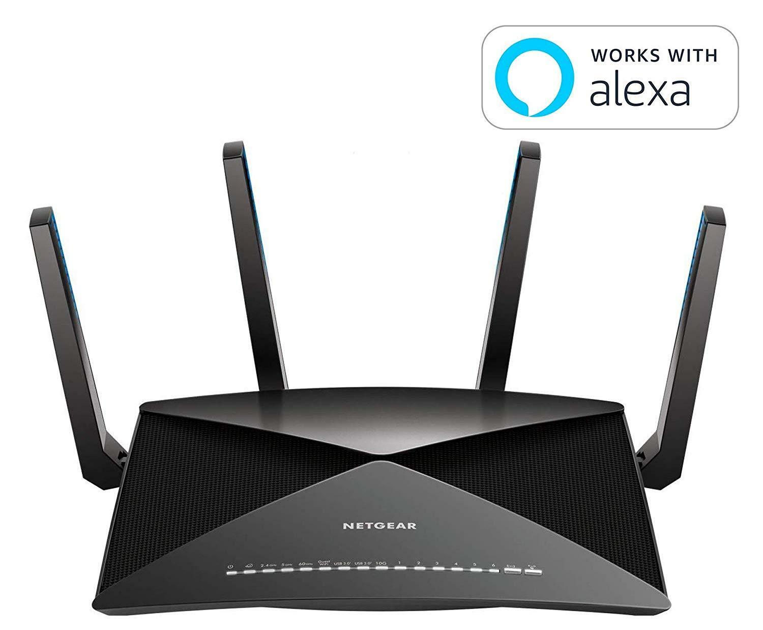 NETGEAR Nighthawk X10 AD7200 802.11ac/ad Quad-Stream WiFi Router - Certified Refurbished