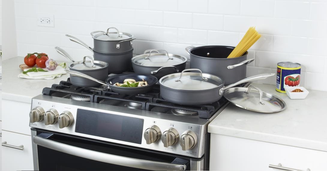Cuisinart GreenGourmet Hard Anodized 12 Piece Set, Black