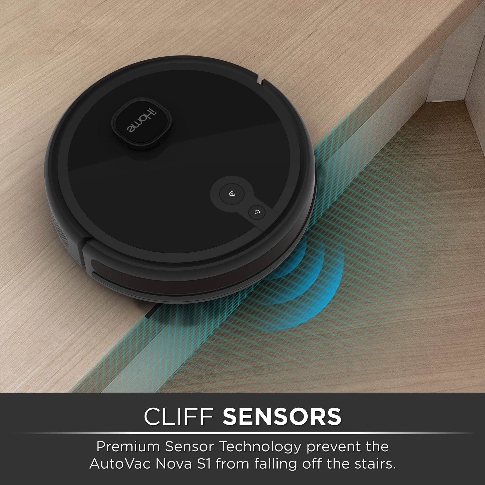 iHome AutoVac Nova S1 LIDAR Navigation Robot Vacuum, Black - Certified Refurbished