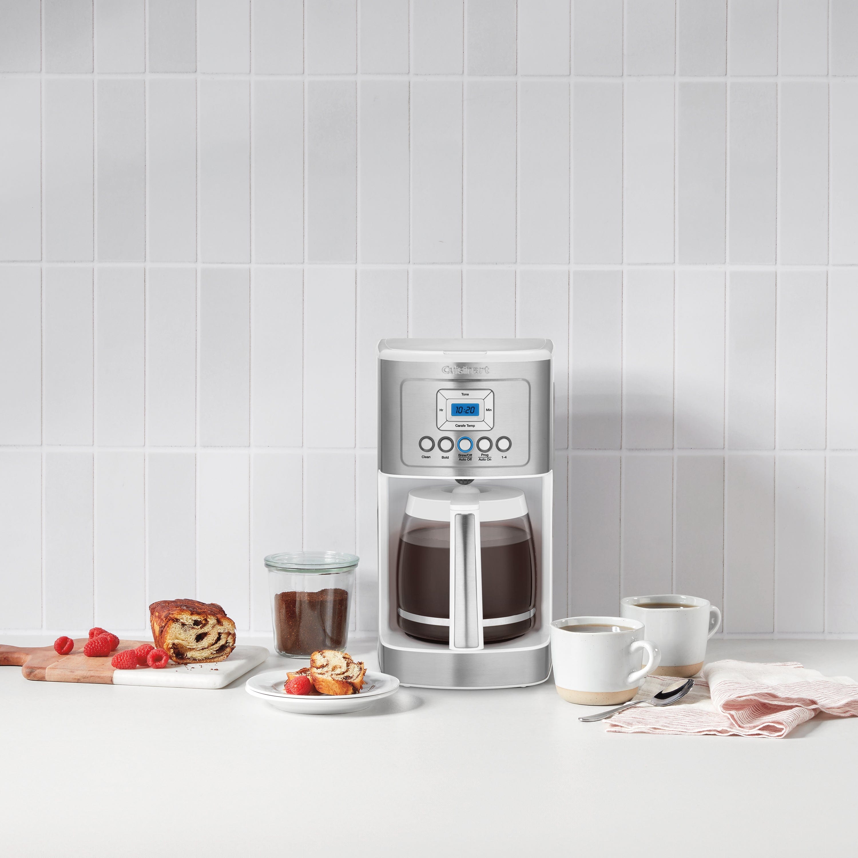 Cuisinart 14 Cup Programmable Coffee Maker, White