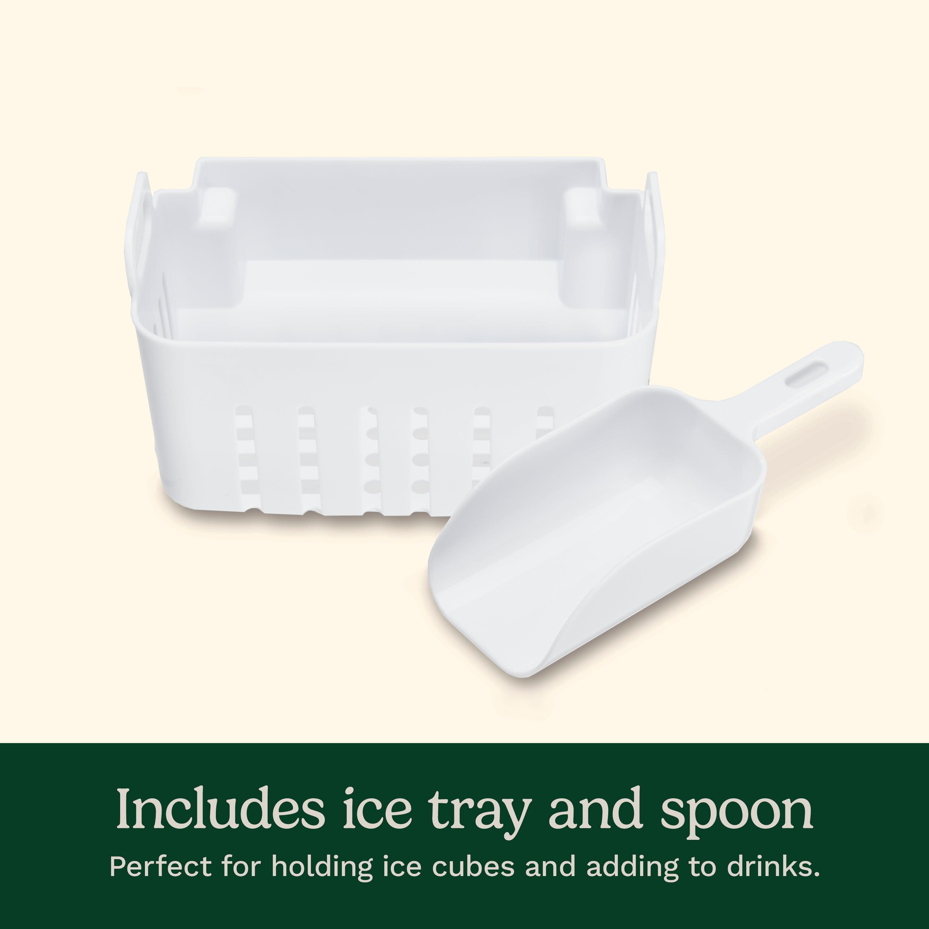 Cuisinart Compact Bullet Ice Cube Maker, White