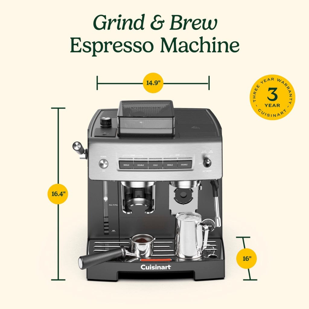 Cuisinart Espresso Bar™ Grind & Brew Espresso Machine, Black