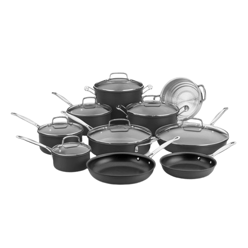 Cuisinart 17 Piece Chef’s Classic ™ Nonstick Hard Anodized Set, Black