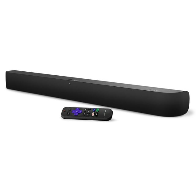 Onn 2.0 Channel Soundbar with 10" Wireless Subwoofer Bundle, Roku TV Ready, HD, 4K, HDR, Black
