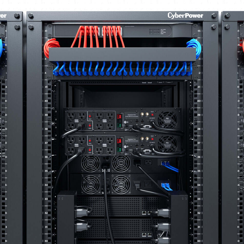 CyberPower Smart App LCD UPS System, 1500VA/1125W, 8 Outlets, AVR, 2U Rack/Tower, Black - Certified Refurbished