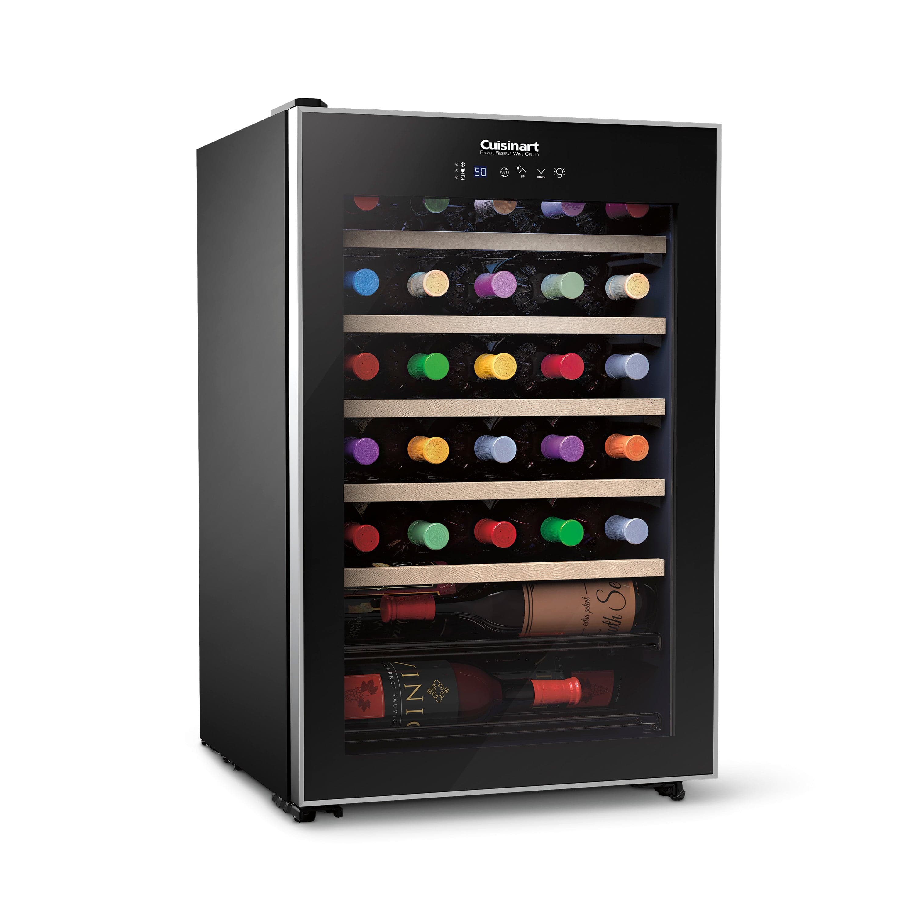 Cuisinart Private Reserve® 30-Bottle Wine Cellar with Compressor, Black