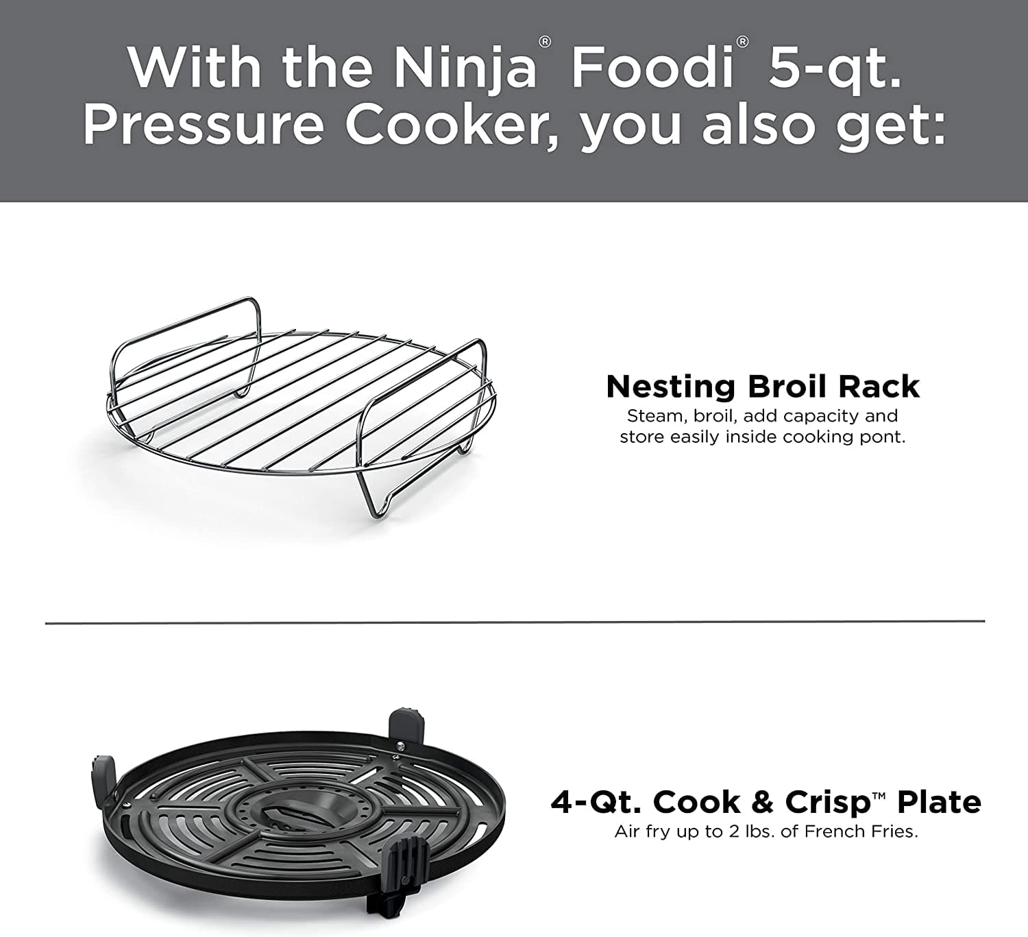 Ninja Foodi 9-in-1 5 Quart Pressure Cooker & Air Fryer