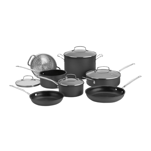 Cuisinart Chef's Classic™ Nonstick Hard Anodized 11 Piece Set, Black
