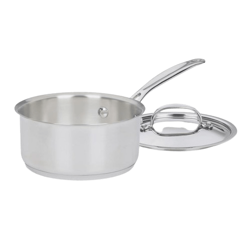 Cuisinart Chef's Classic™ Stainless 1.5 Quart Saucepan with Cover, Silver