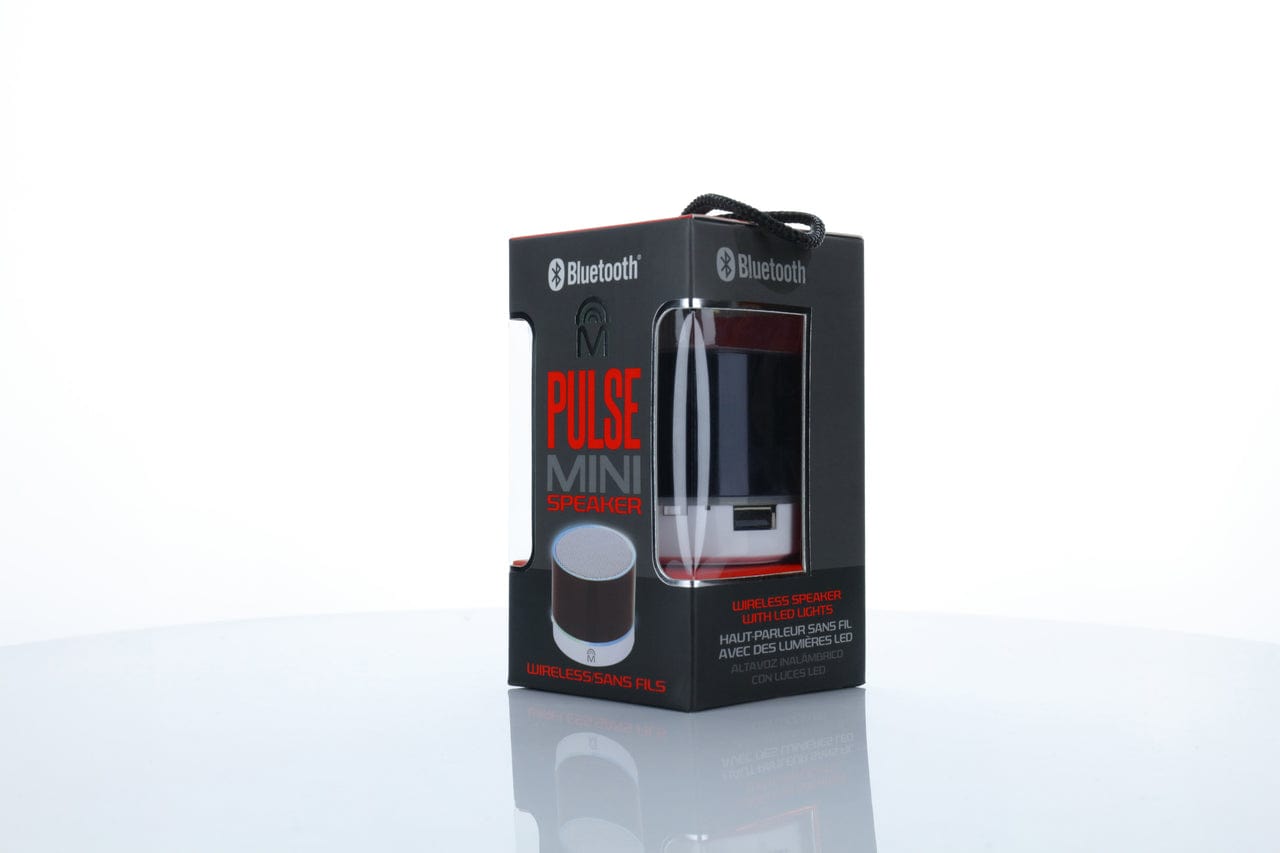 Pulse Mini Bluetooth Speaker 2 Pack Black, Silver or Gold
