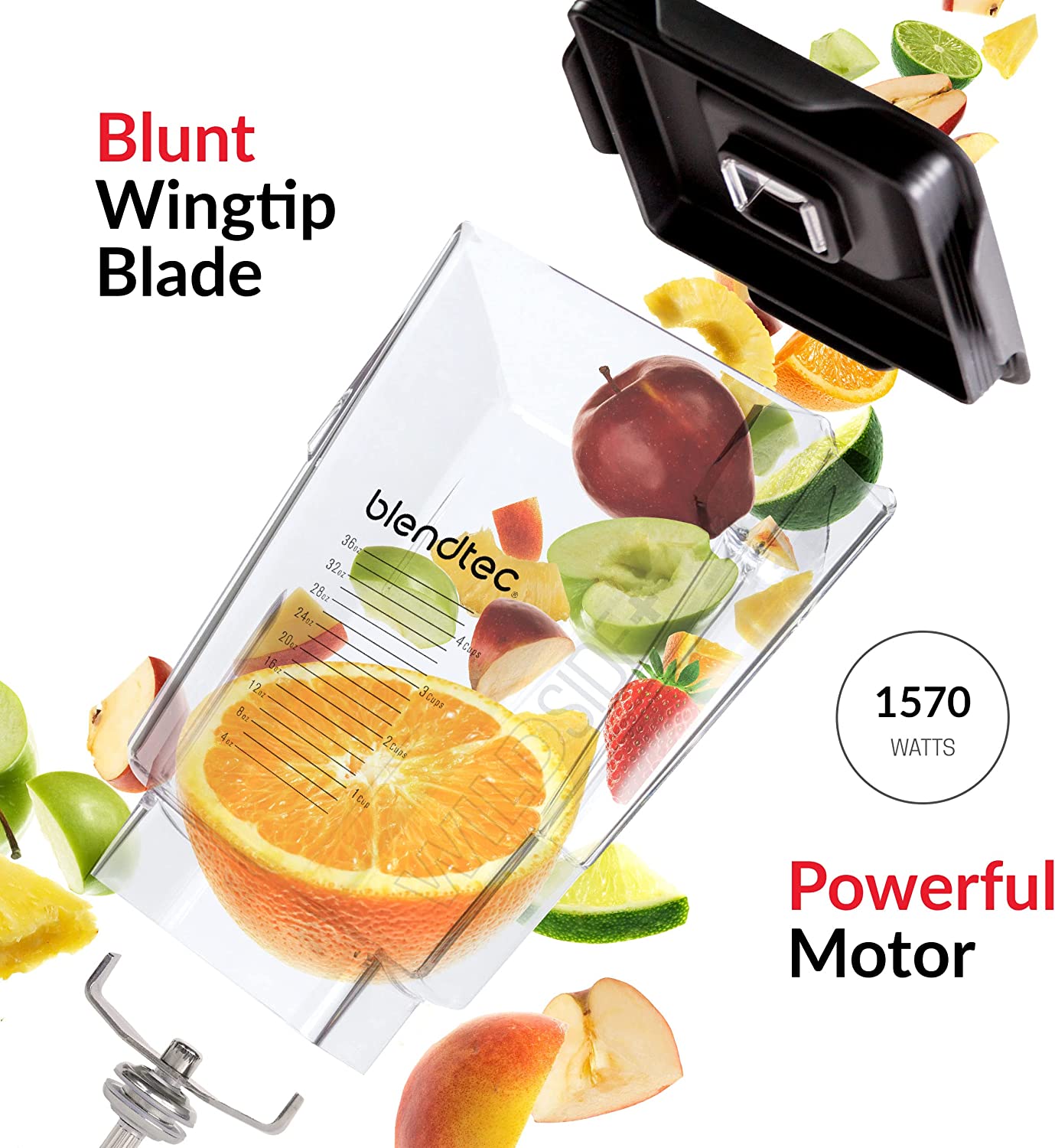 Blendtec Professional 800 Blender, WildSide+ Jar, 11 Speeds, Black