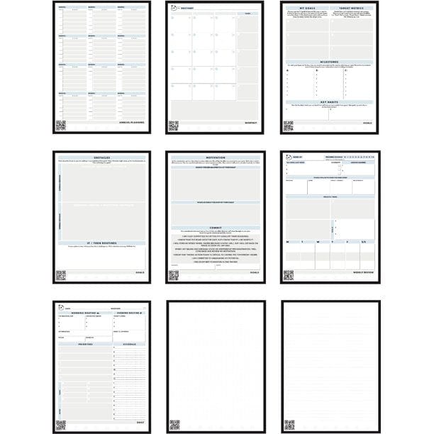 Rocketbook Panda Planner Smart Reusable Planner- Dark Blue Letter