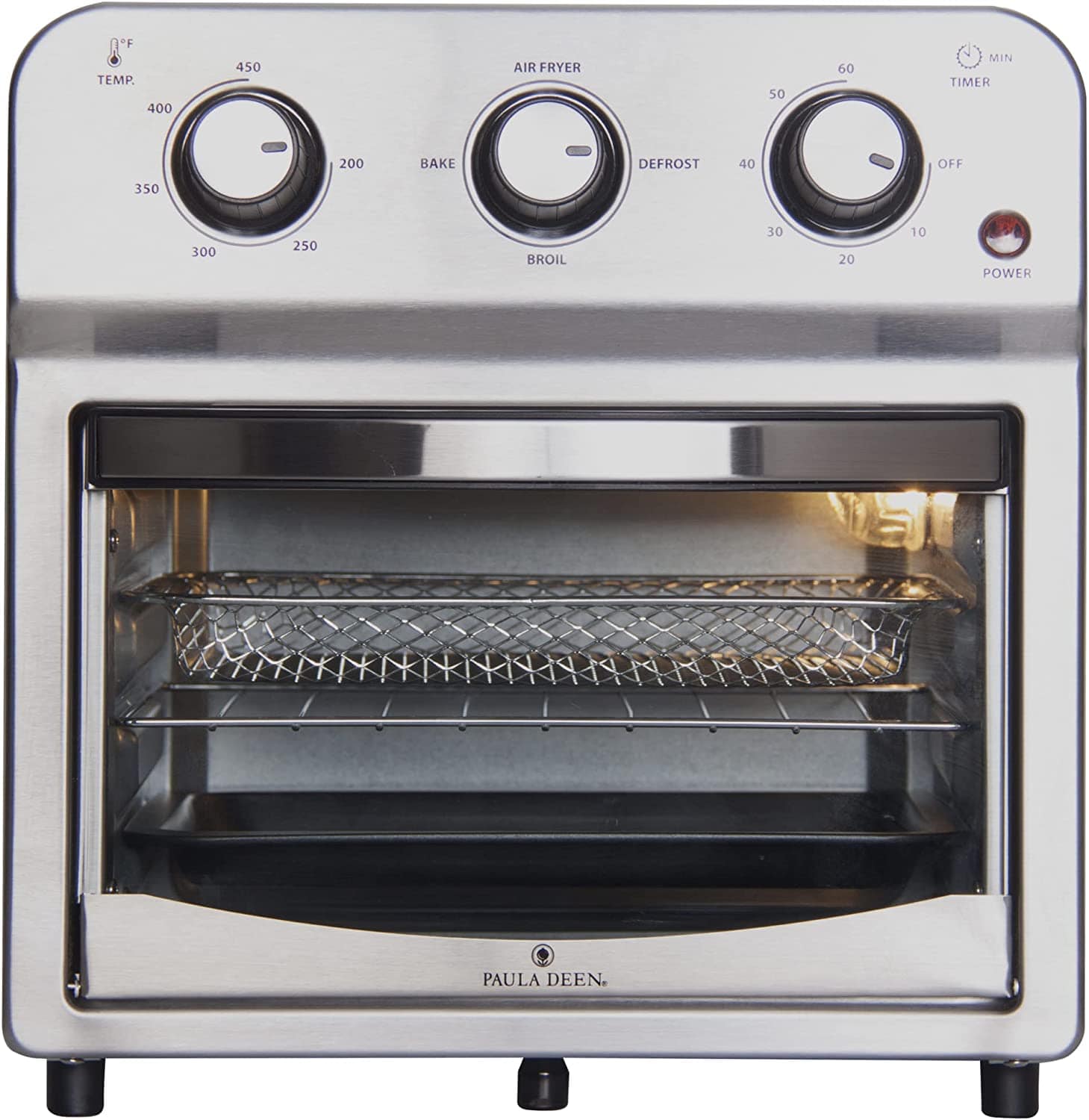 Paula Deen 12.6 Quart Convection Air Fryer Oven Silver