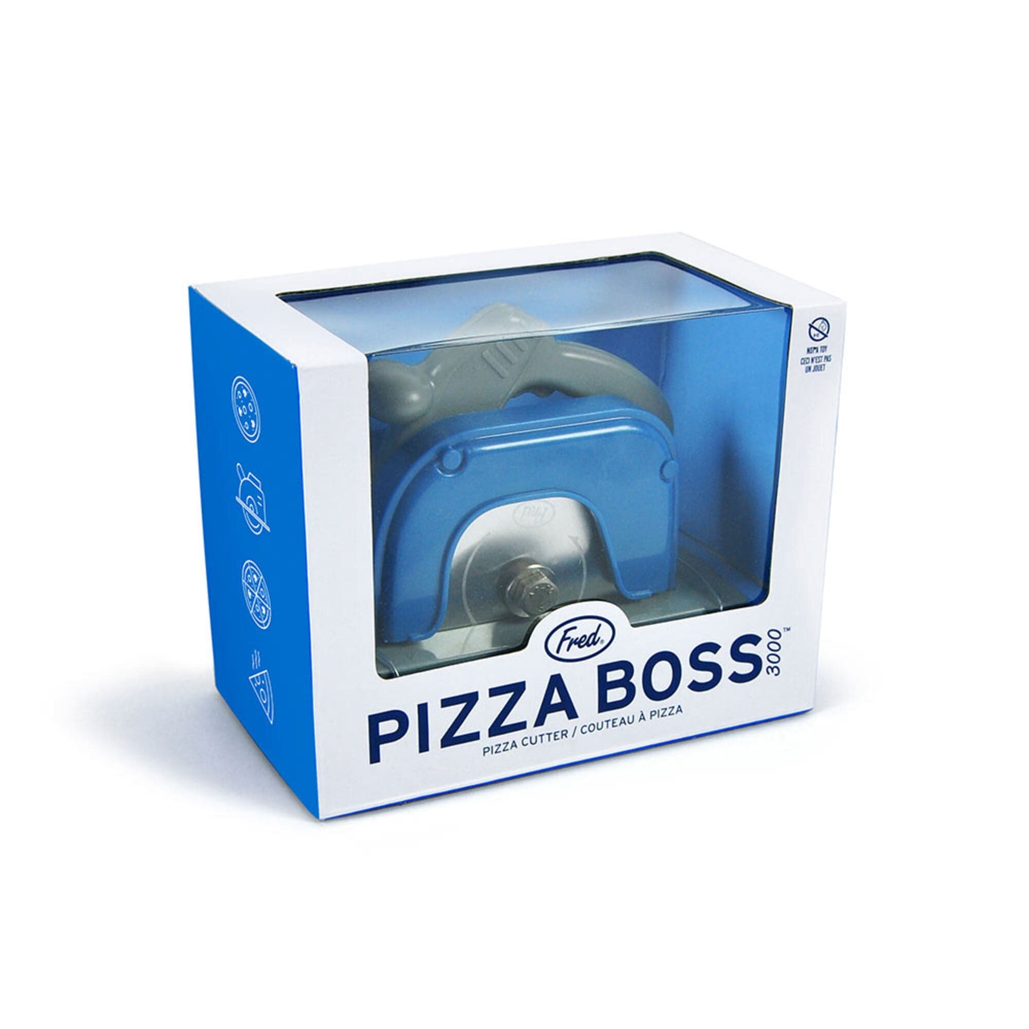 Genuine Fred Circular Saw Stainless Steel Pizza Wheel, Easy to Clean with Removable Shield