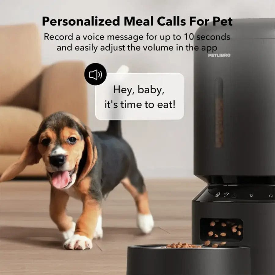 PETLIBRO Granary 5L Automatic Pet Feeder, WiFi Control, Black - Certified Refurbished