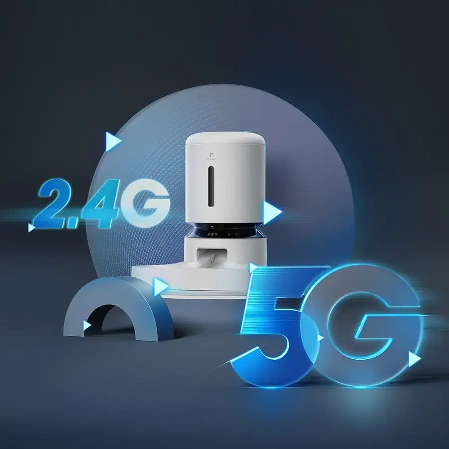 PETLIBRO Granary 5L Automatic Pet Feeder, Camera Monitoring, Double Tray, White - Certified Refurbished