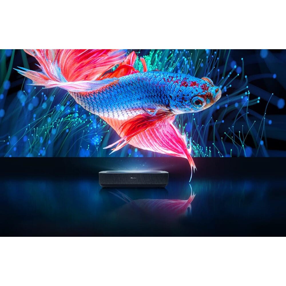 Hisense 2200-Lumen UHD 4K Ultra Short-Throw Laser Cinema 80" to 120" Smart Home Theater Projector