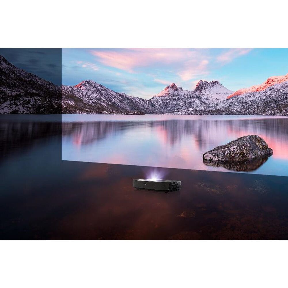 Hisense 2200-Lumen UHD 4K Ultra Short-Throw Laser Cinema 80" to 120" Smart Home Theater Projector