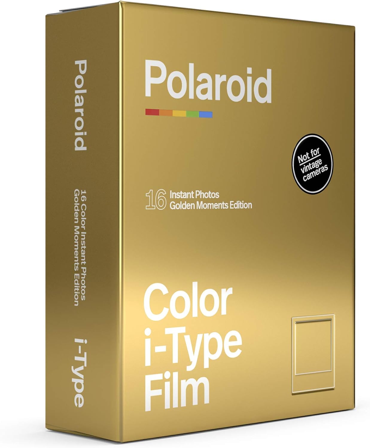 Polaroid Originals Now I-Type Instant Camera + Gold Film Bundle, White
