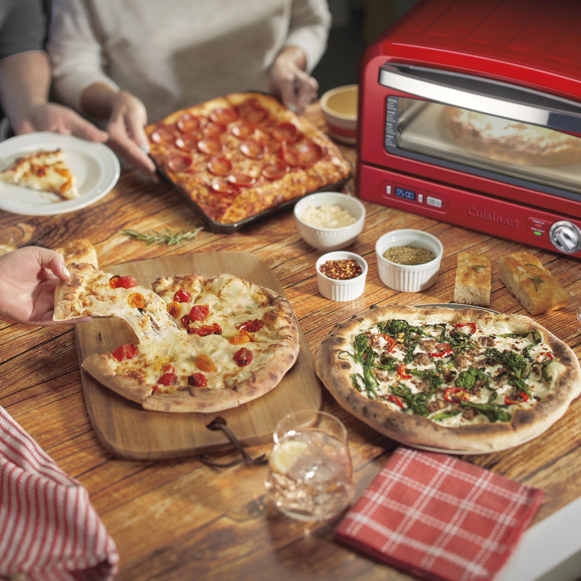 Cuisinart Indoor Pizza Oven, Red
