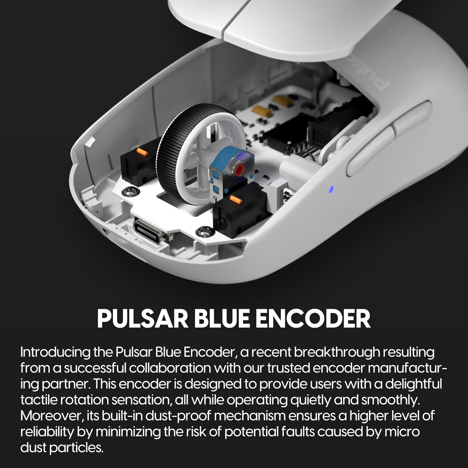 Pulsar X2 v1 Mini Wireless Gaming Mouse, White - Certified Refurbished