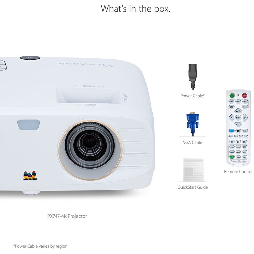 ViewSonic UHD 3,500 Lumen 4K HDMI Video Projector - Certified Refurbished