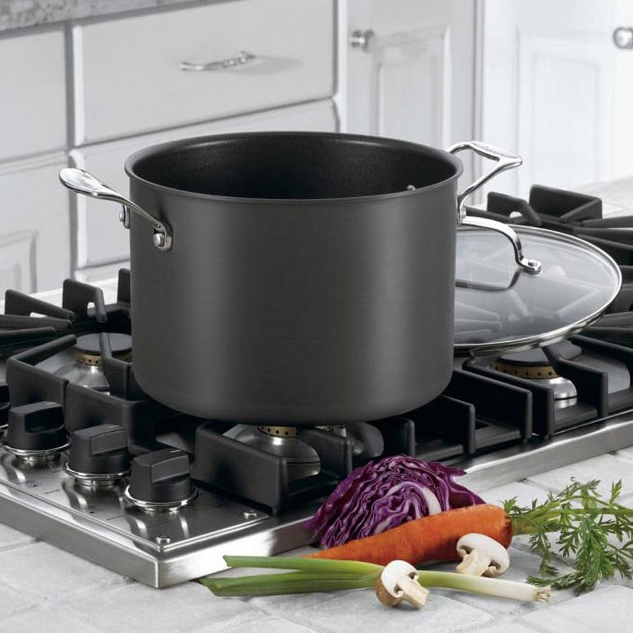 Cuisinart Chef's Classic™ Nonstick Hard Anodized 8 Quart Stockpot, Black