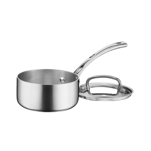 Cuisinart 1 Quart Saucepan with Cover, Silver
