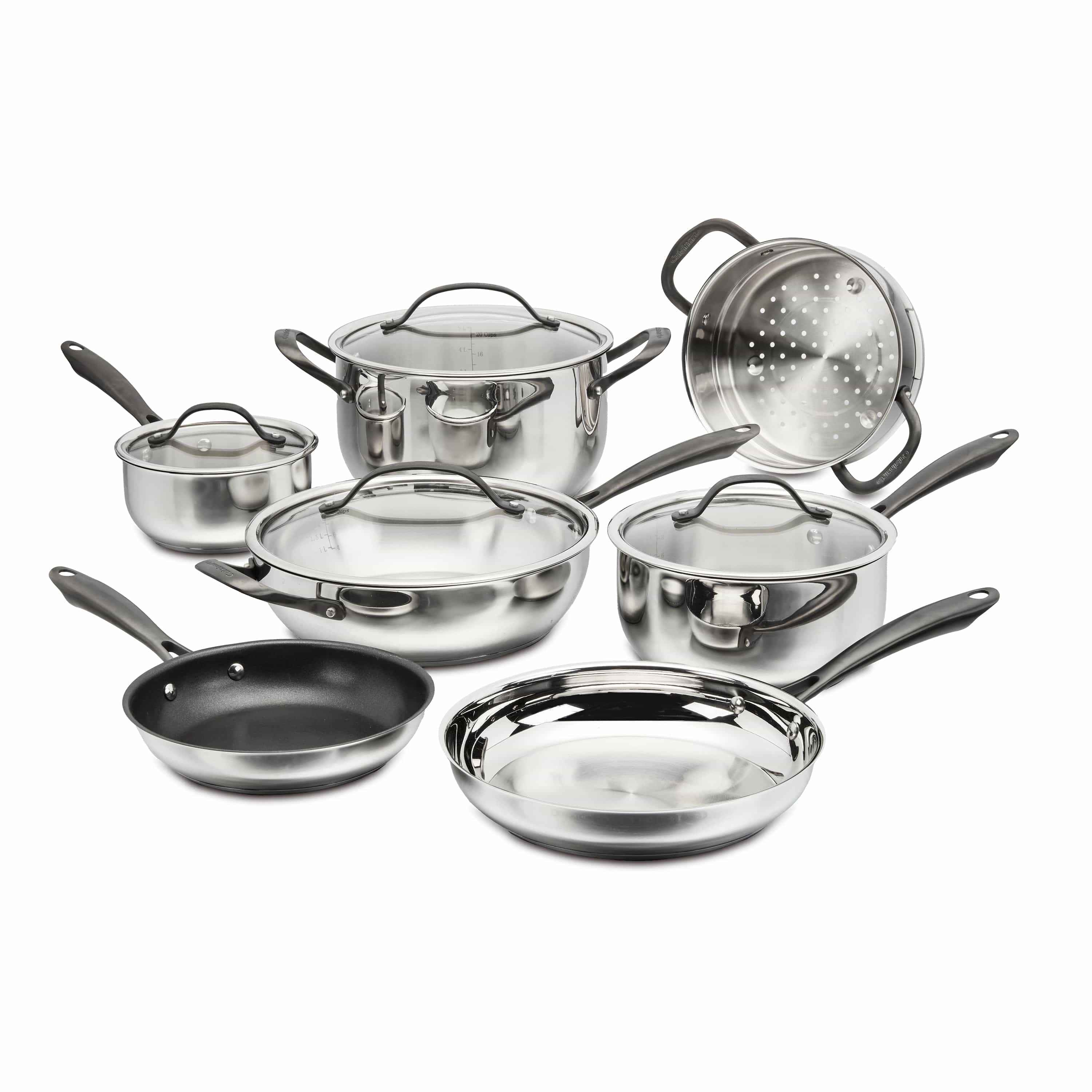 Cuisinart Radiant Pro Stainless with Brushed Titanium Finish 11-Pc Set, Silver