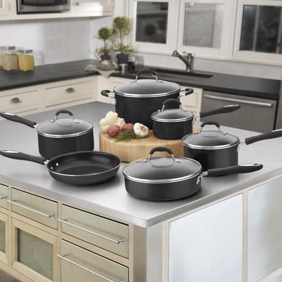Cuisinart Advantage® 11 Piece Nonstick Cookware Set, Black