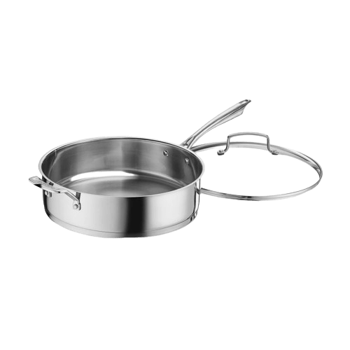 Cuisinart Professional Series™ Cookware 6 Quart Sauté Pan with Helper Handle & Cover, Silver