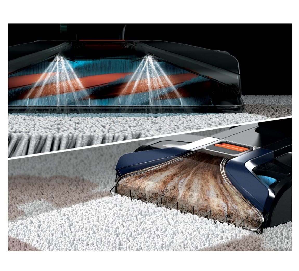 Shark CarpetXpert with Stain Striker, Upright Carpet Upholstery Cleaner Carpet Shampooer, Navy - Open Box