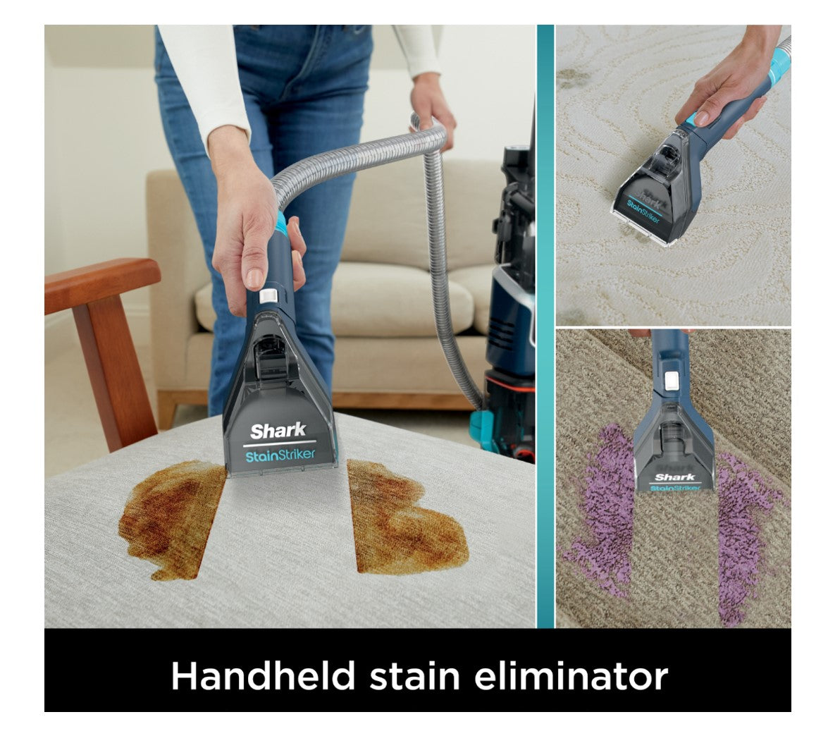 Shark R-EX205 CarpetXpert Carpet, Area Rug & Upholstery Cleaner with StainStriker, Built-in Spot & Stain Cleaner, Teal - Certified Refurbished