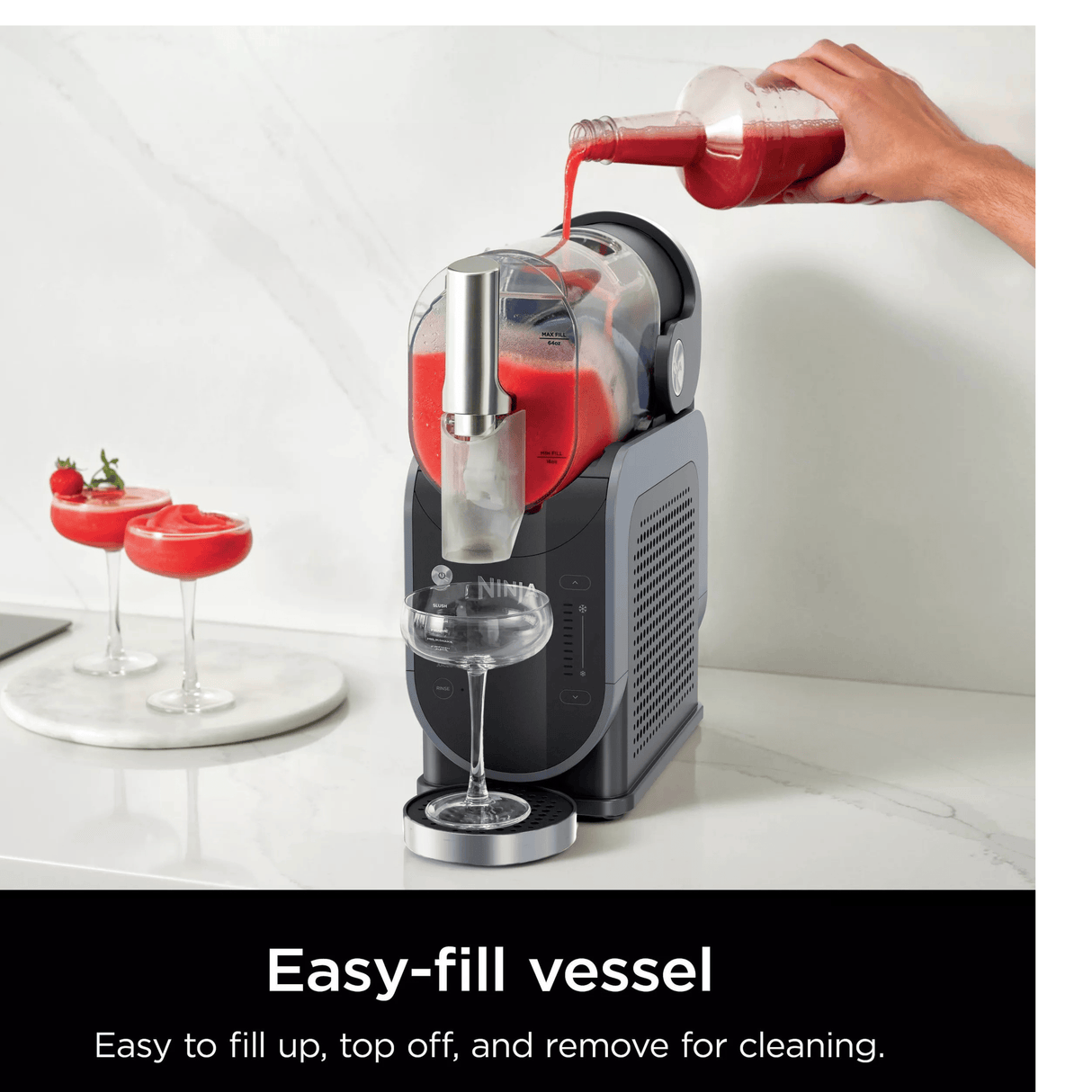 Ninja SLUSHi™ 88 oz. Professional Frozen Drink Maker, Black - Certified Refurbished