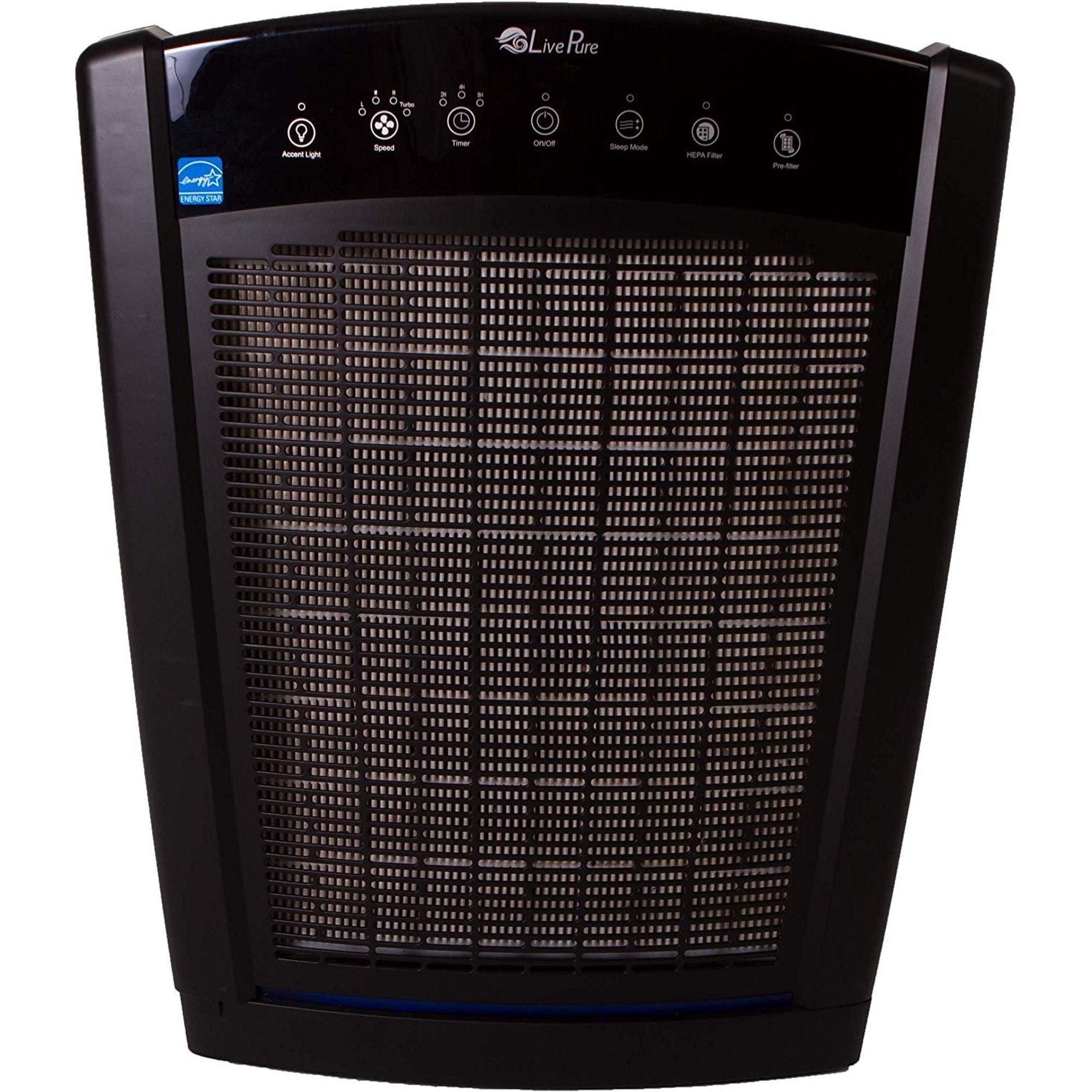 LivePure Bali Multi-Room True HEPA Console Air Purifier, Slate Black - Refurbished