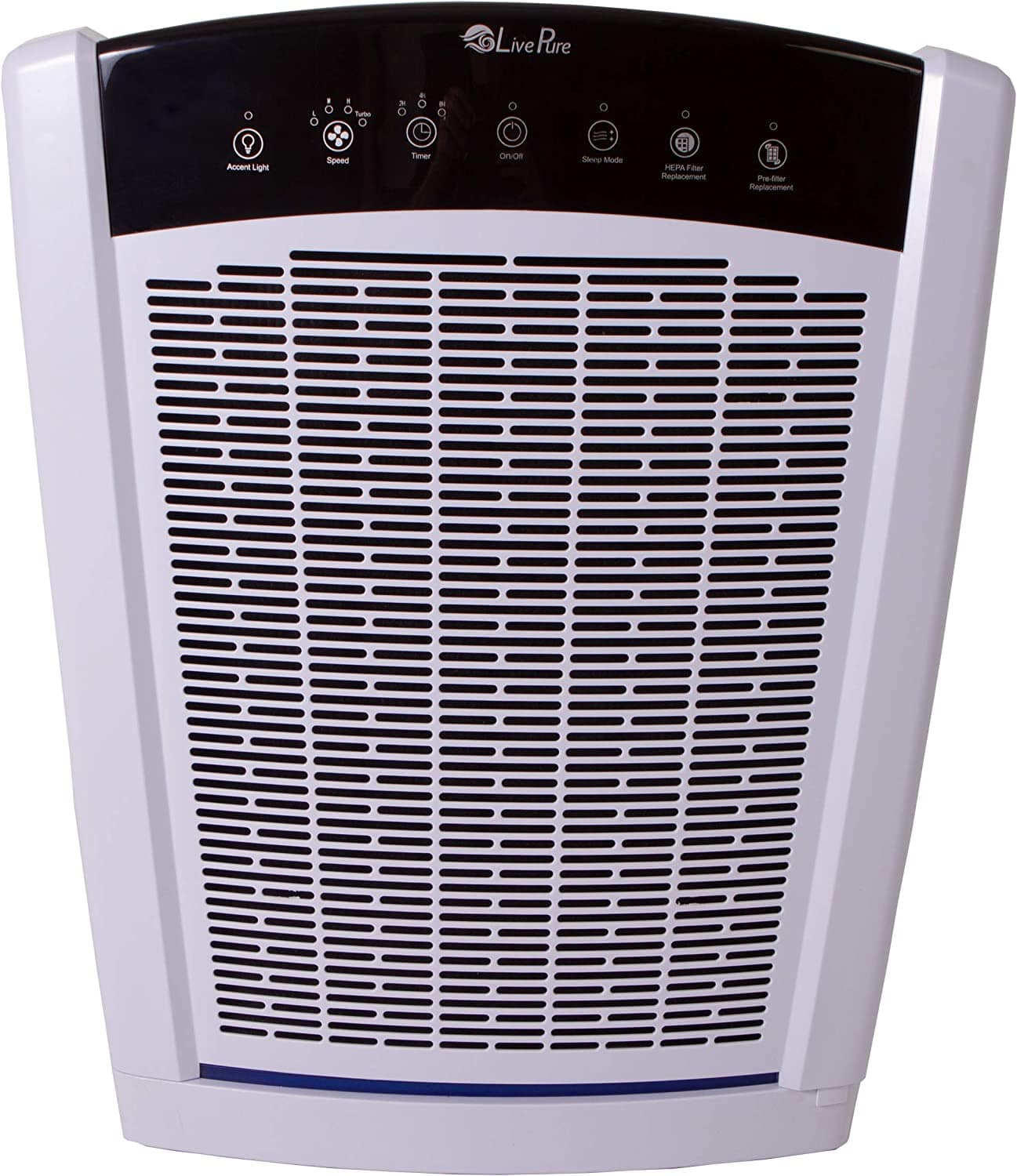 LivePure Bali Multi-Room True HEPA Console Air Purifier, Pearl White - Refurbished