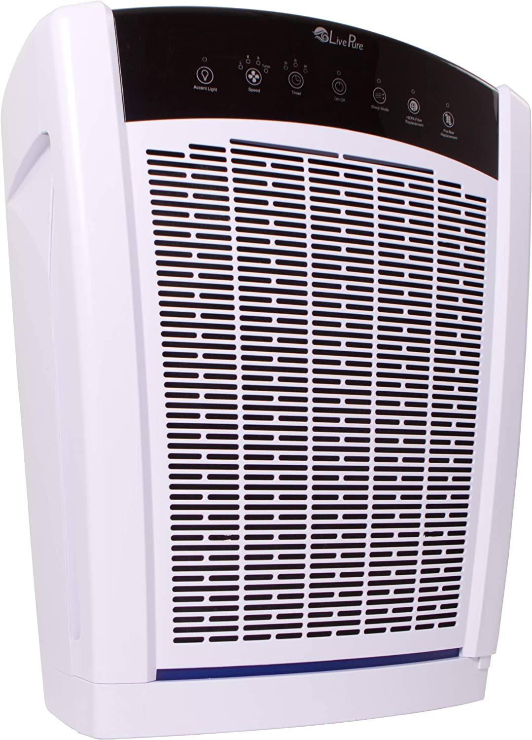 LivePure Bali Multi-Room True HEPA Console Air Purifier, Pearl White - Refurbished