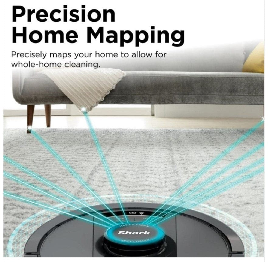 Shark Matrix 2-in-1 Self-Empty Robot Vacuum & Mop, 30-Day Capacity, Precision Home Mapping, Smart Control - Certified Refurbished