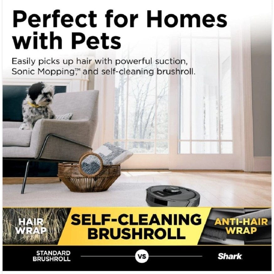 Shark Matrix 2-in-1 Self-Empty Robot Vacuum & Mop, 30-Day Capacity, Precision Home Mapping, Smart Control - Certified Refurbished