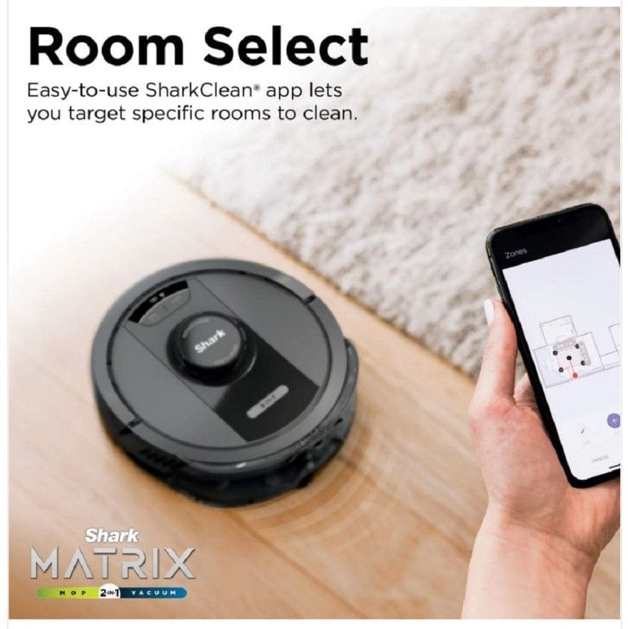 Shark Matrix 2-in-1 Self-Empty Robot Vacuum & Mop, 30-Day Capacity, Precision Home Mapping, Smart Control - Certified Refurbished