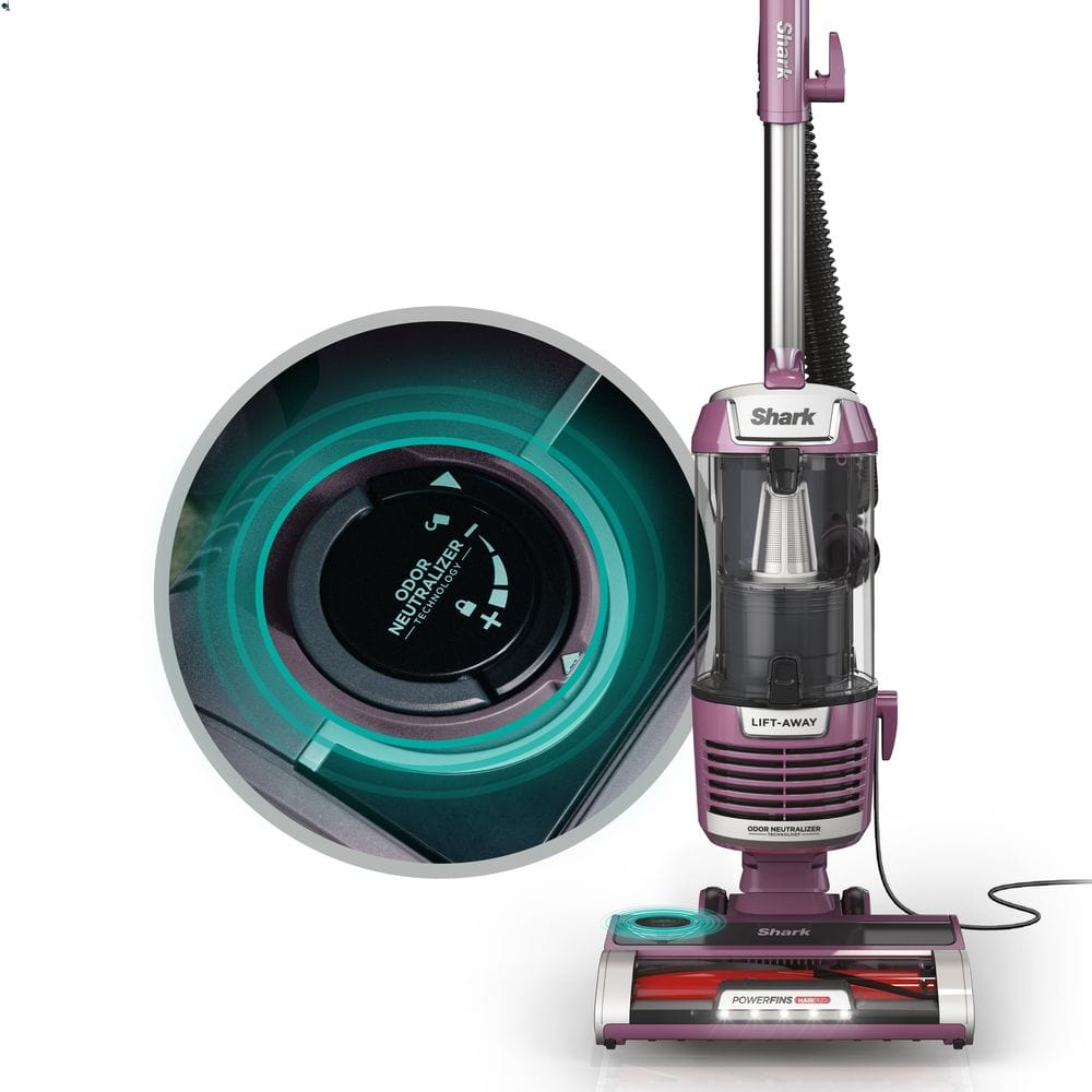 Shark Lift-Away with PowerFins HairPro & Odor Neutralizer Technology Upright Multi Surface Vacuum, Mauve - Certified Refurbished
