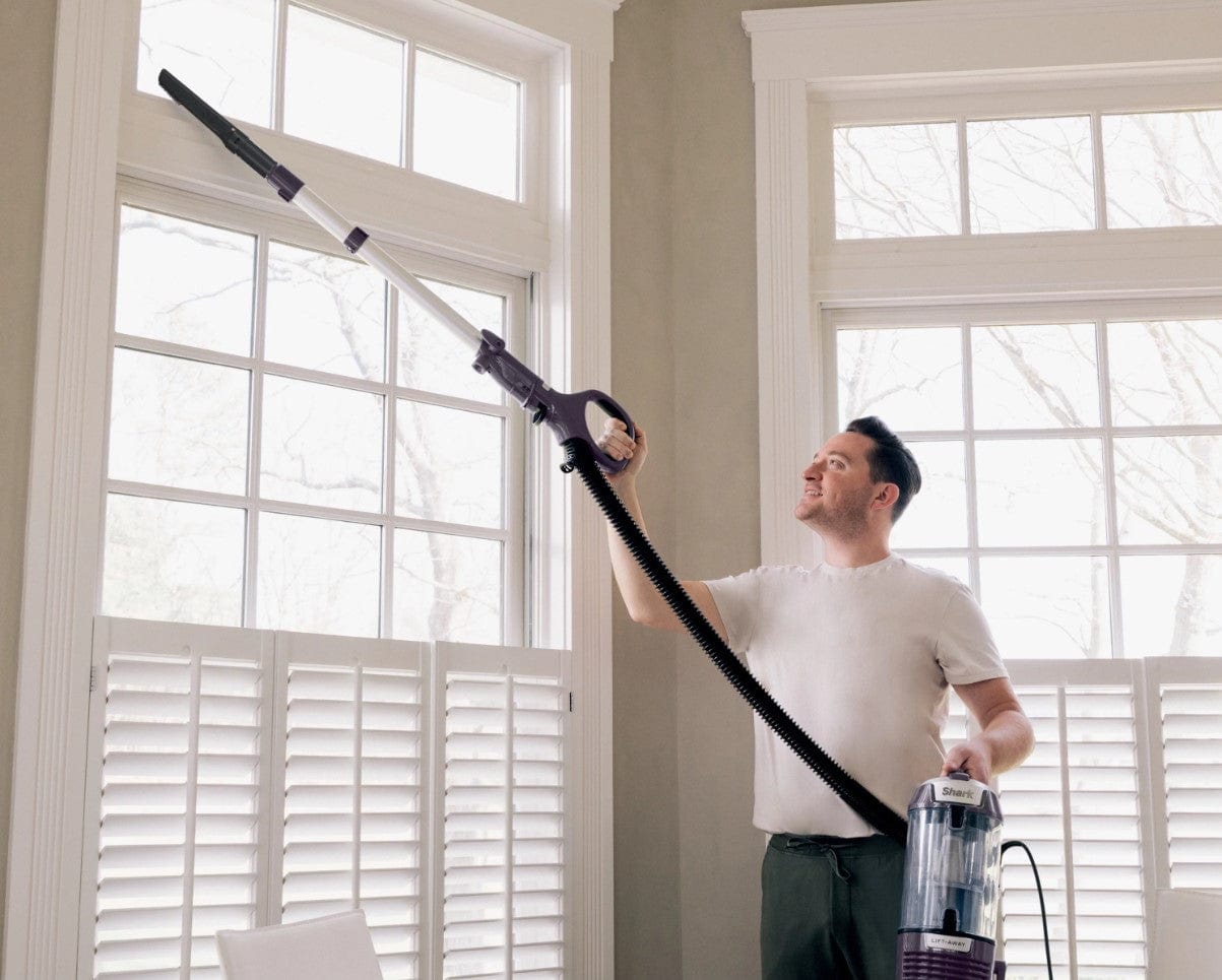 Shark Lift-Away with PowerFins HairPro & Odor Neutralizer Technology Upright Multi Surface Vacuum, Mauve - Certified Refurbished