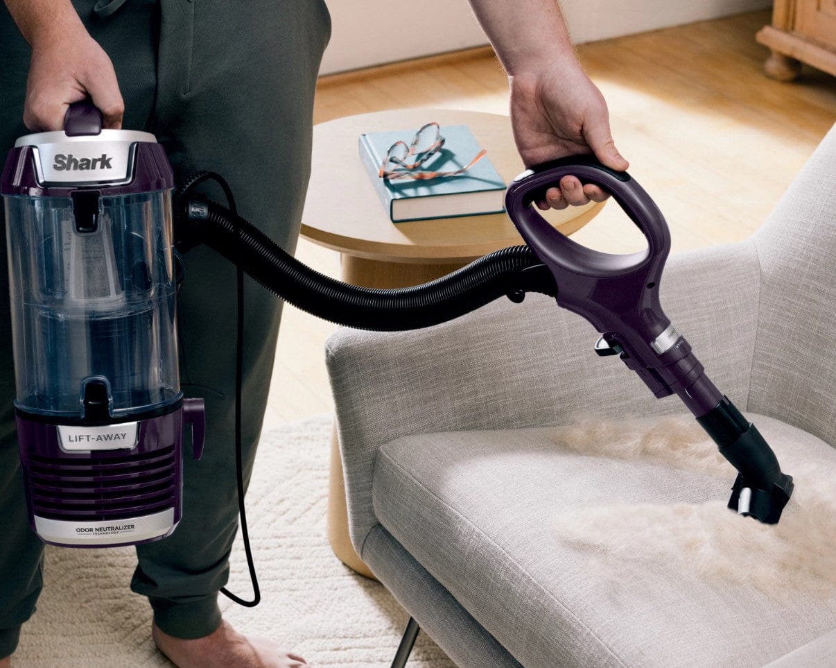 Shark Lift-Away with PowerFins HairPro & Odor Neutralizer Technology Upright Multi Surface Vacuum, Mauve - Certified Refurbished