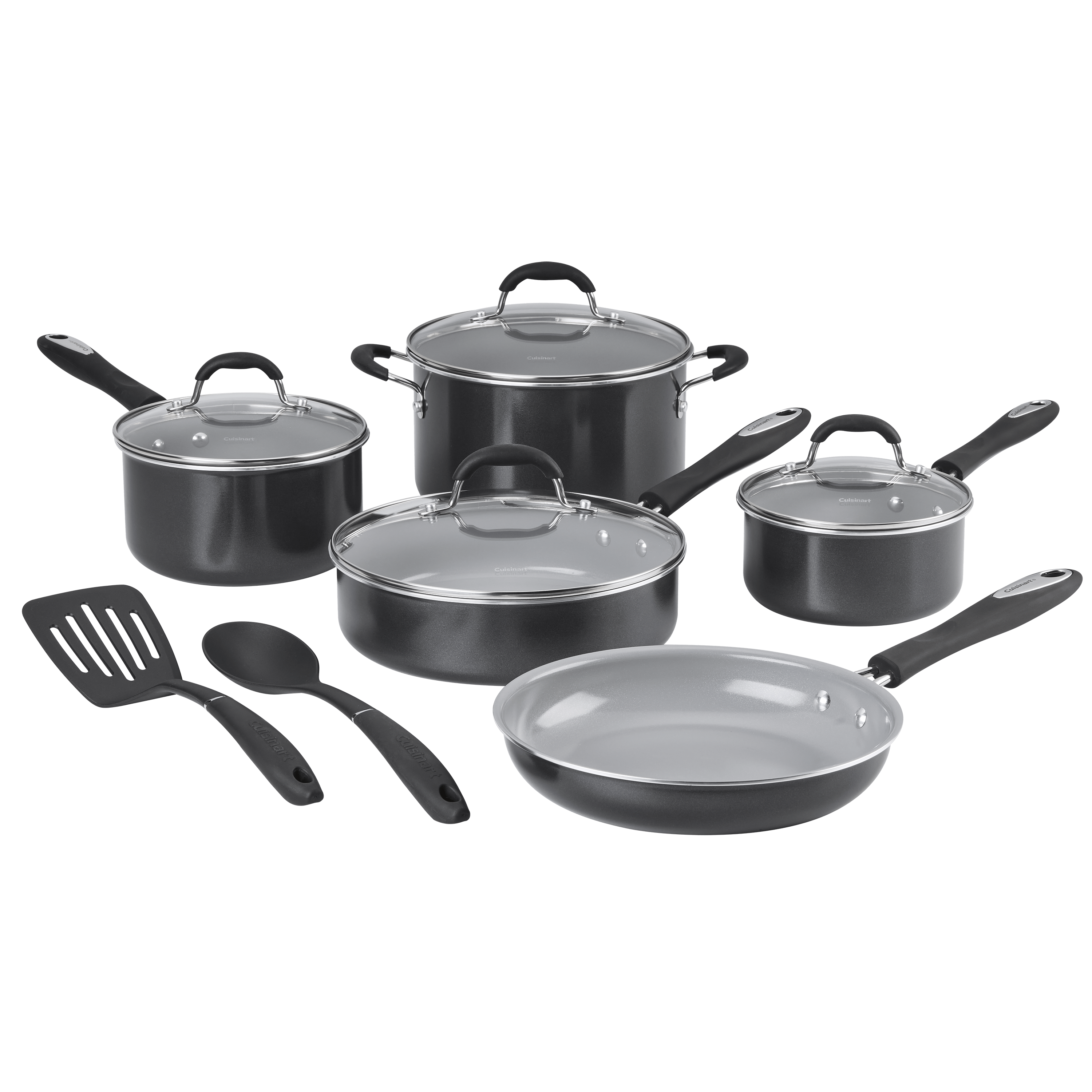 Cuisinart 11-Pc Advantage® Ceramic Nonstick Set, Black