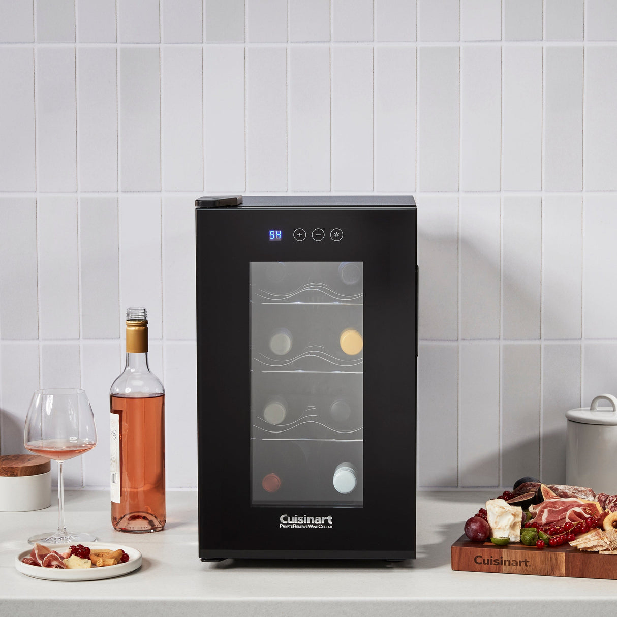 Cuisinart Private Reserve 8-Bottle Wine Cellar, Black