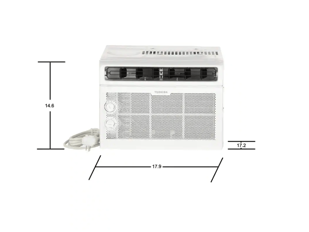 Toshiba 5000 BTU 115V Window Air Conditioner Cools 150 sq. ft., White - Certified Refurbished