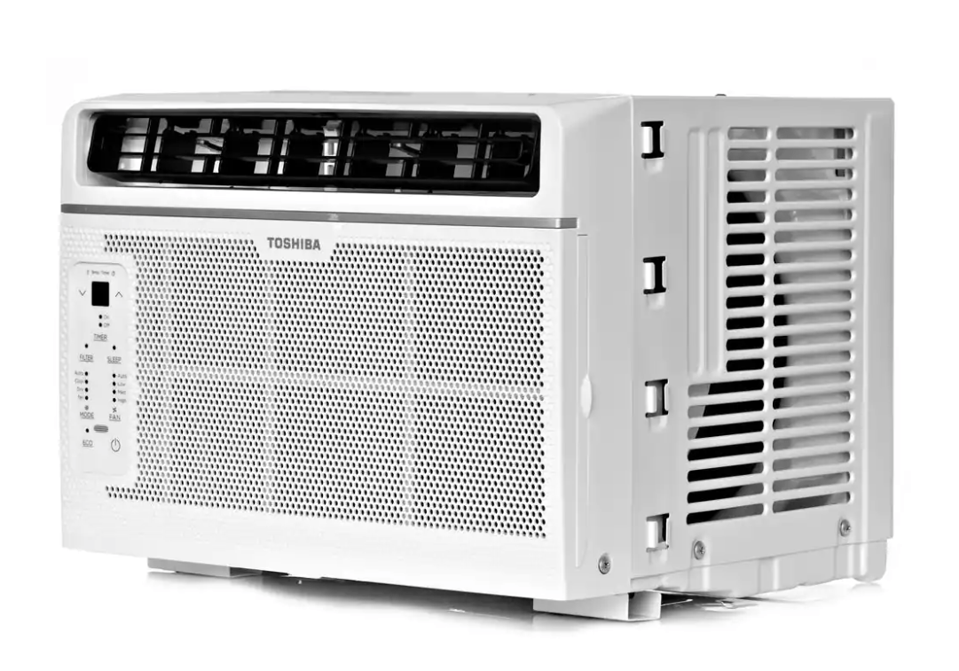 Toshiba 6000 BTU 115V Window Air Conditioner Cools 250 sq. ft. with Remote, White - Certified Refuribhsed