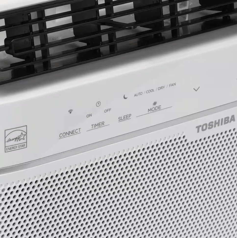 Toshiba 6000 BTU 115V Window Air Conditioner Cools 250 sq. ft. with Remote, White - Certified Refuribhsed