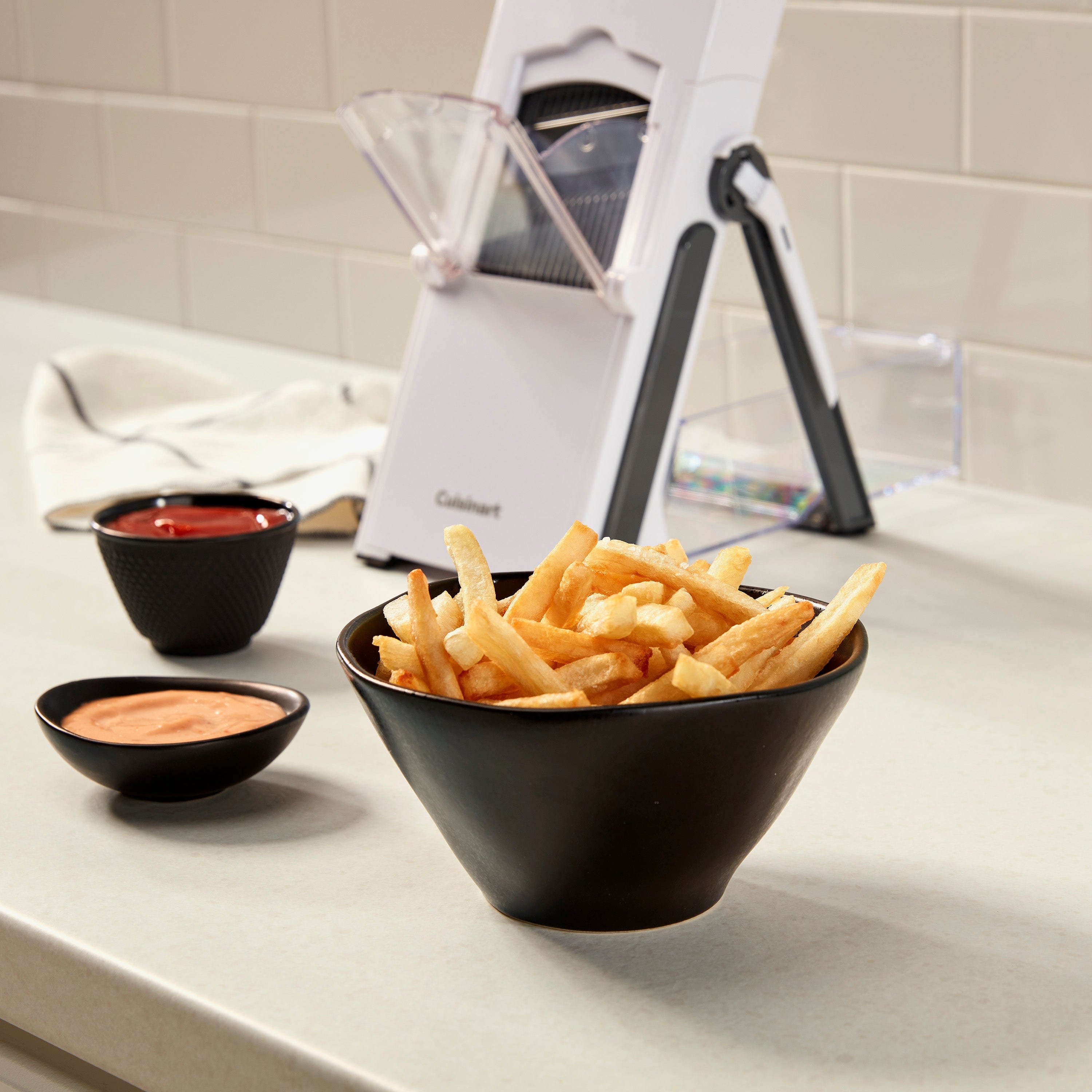 Cuisinart PrecisionSlice™ Upright Mandoline, White & Gray